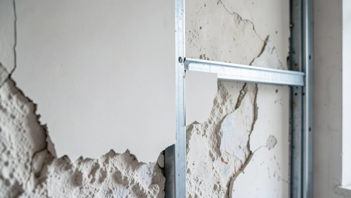 Montaż płyt gipsowych na stelażu