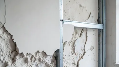 Montaż płyt gipsowych na stelażu