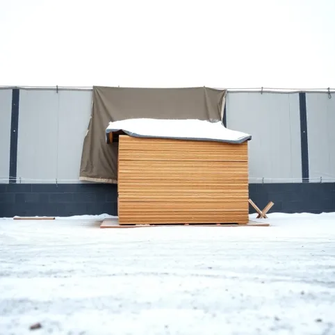 Płyty gipsowe zimą