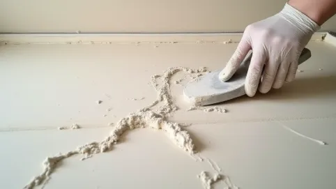 szpachlowanie płyt gipsowych na suficie